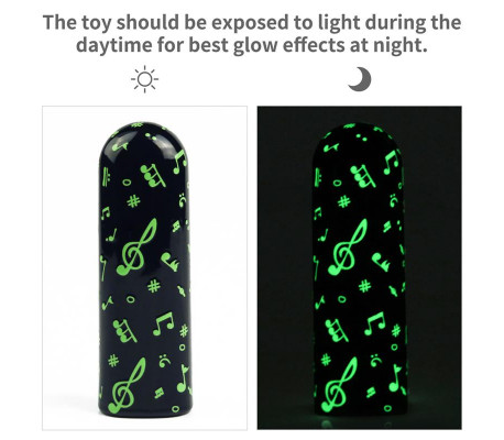 Bala Vibradora Brilla en la Oscuridad Glow-in-the-dark