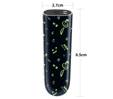 Bala Vibradora Brilla en la Oscuridad Glow-in-the-dark
