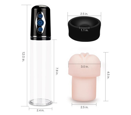 Bomba para el Pene Automática Maximizer Worx Elite USB Vagina