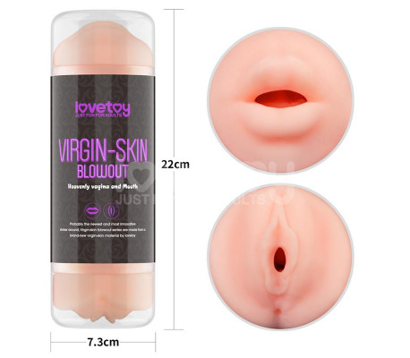 Masturbador Masculino Virgin-skin Vagina y Boca