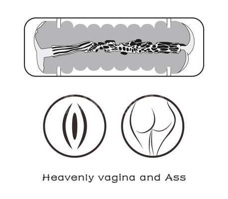 Masturbador Masculino Virgin-skin Vagina y Ano