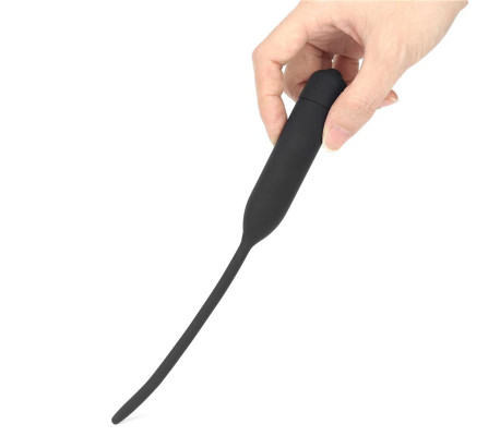 Dilatador de Uretra con Vibración Negro