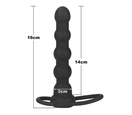 Plug Anal Double Prober con Vibración Negro