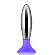 Plug Anal Bobby Metal y Silicona Púrpura