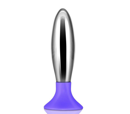 Plug Anal Bobby Metal y Silicona Púrpura