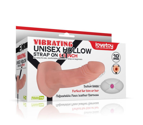 Arnés Unisex Pene Hueco con Vibración