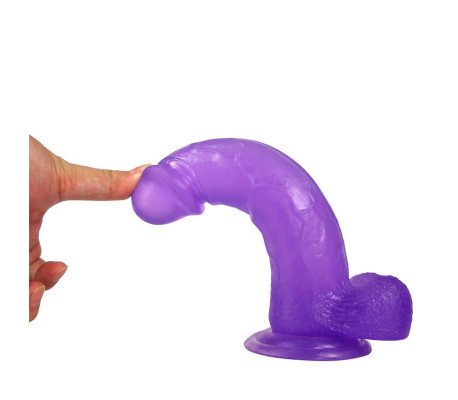 Dildo Jelly Studs 8 Púrpura