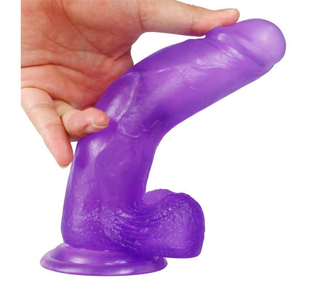 Dildo Jelly Studs 8 Púrpura