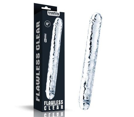 Dildo Doble Flawless Clear 12 Transparente