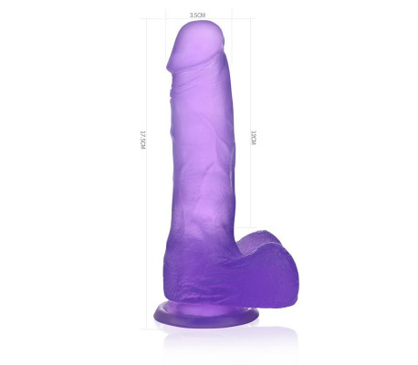Dildo Jelly Studs 7 Púrpura