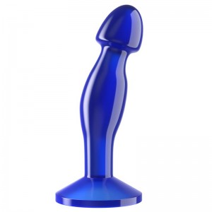 Plug Anal Flawless Azul Transparente 6.5
