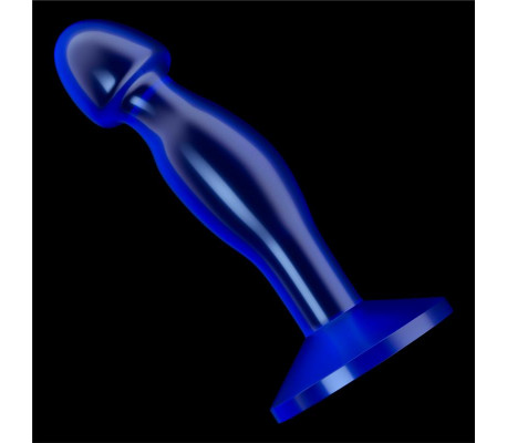Plug Anal Flawless Azul Transparente 6.5