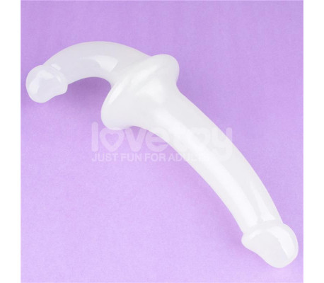 Dildo doble Lumino Play Luz Azul 10.5