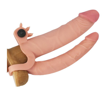 Funda para el Pene Doble con Vibración +1