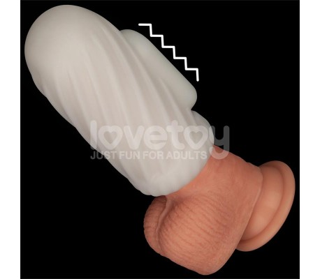 Knights Ring Funda para el Pene y Estimulador Spiral