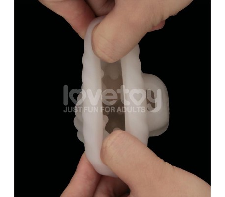 Knights Ring Funda para el Pene y Estimulador Spiral