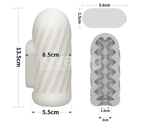 Knights Ring Funda para el Pene y Estimulador Spiral