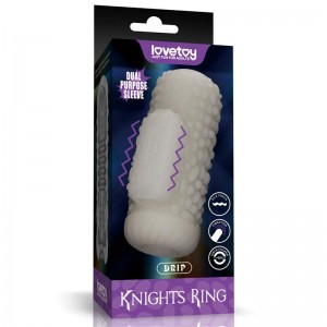 Knights Ring Funda para el Pene y Estimulador Drip