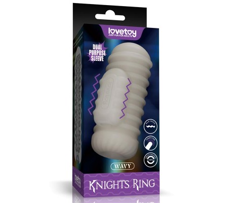 Knights Ring Funda para el Pene y Estimulador Wavy
