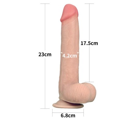 Dildo con Piel Retractil 9 Natural
