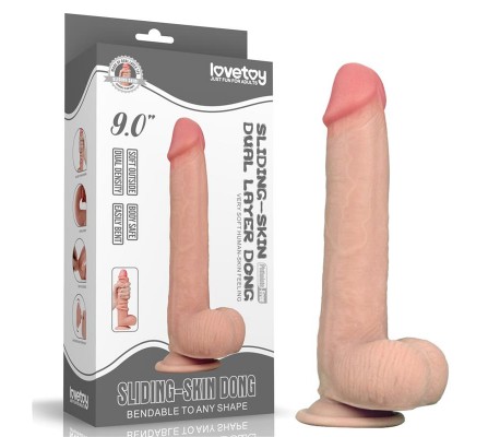 Dildo con Piel Retractil 9 Natural