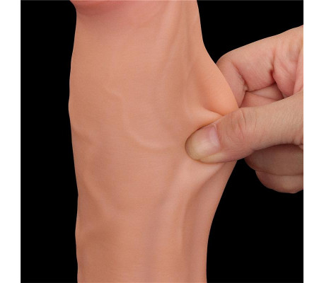 Dildo Dual Layer Piel Retractil 11.5