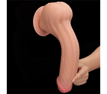 Dildo Dual Layer Piel Retractil 11.5