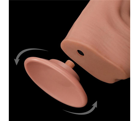 Dildo Dual Layer Piel Retractil 11.5
