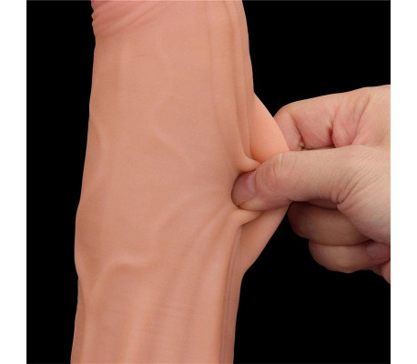 Dildo Dual Layer Piel Retractil 12