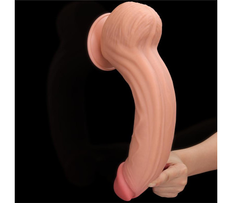 Dildo Dual Layer Piel Retractil 12