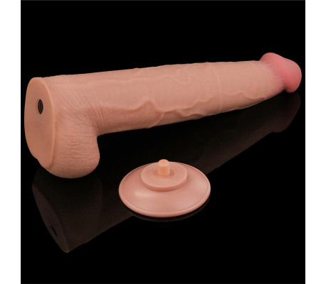 Dildo Dual Layer Piel Retractil 13.5