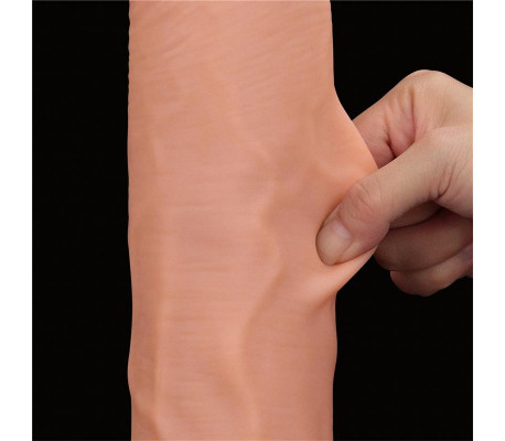 Dildo Dual Layer Piel Retractil 14