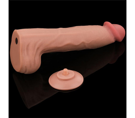 Dildo Dual Layer Piel Retractil 14