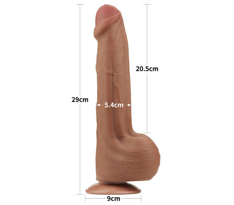 Dildo Dual Density Piel Desizante 11.5