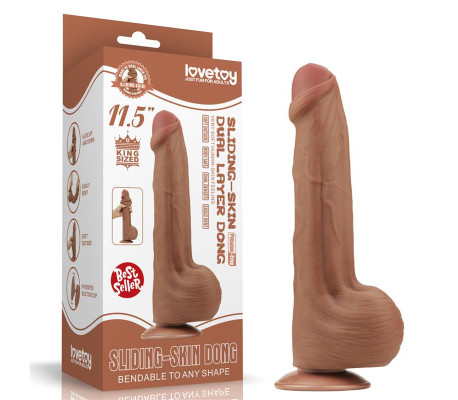 Dildo Dual Density Piel Desizante 11.5