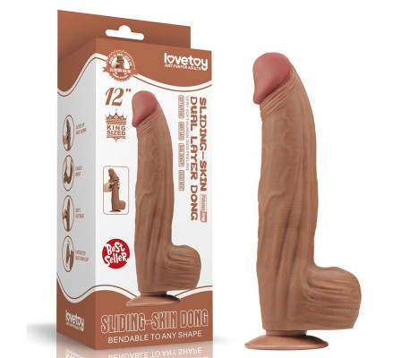 Dildo Dual Density Piel Deslizante 12