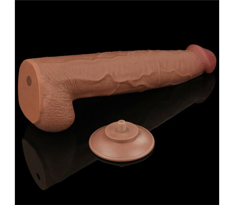Dildo Dual Density Piel Deslizante 13.5