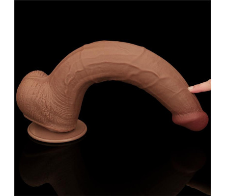 Dildo Dual Density Piel Deslizante 13.5