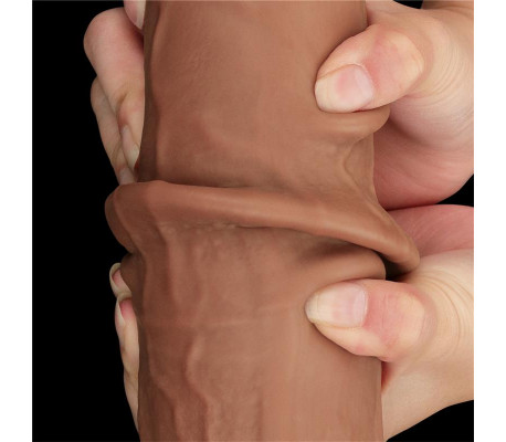 Dildo Dual Density Piel Deslizante 13.5
