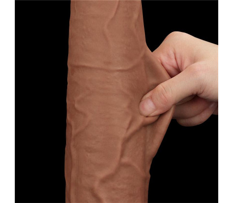 Dildo Dual Density Piel Deslizante 13.5