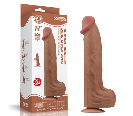 Dildo Dual Density Piel Deslizante 14