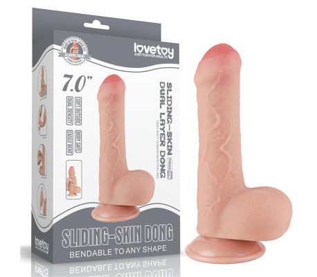 Dildo Dual Layer Piel Deslizante 7