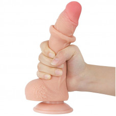 Dildo Dual Layer Piel Deslizante 7.5