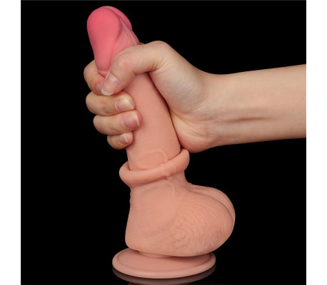 Dildo Dual Layer Piel Deslizante 7.5