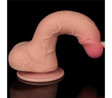 Dildo Dual Layer Piel Deslizante 7.5
