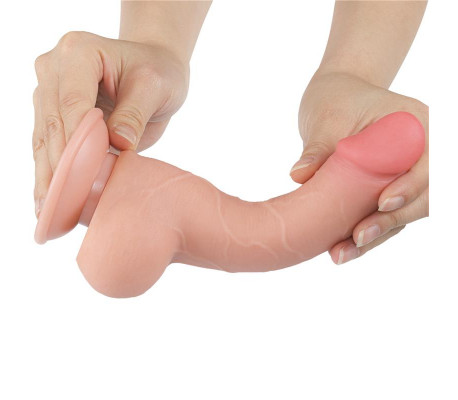 Dildo Dual Layer Piel Deslizante 7.5