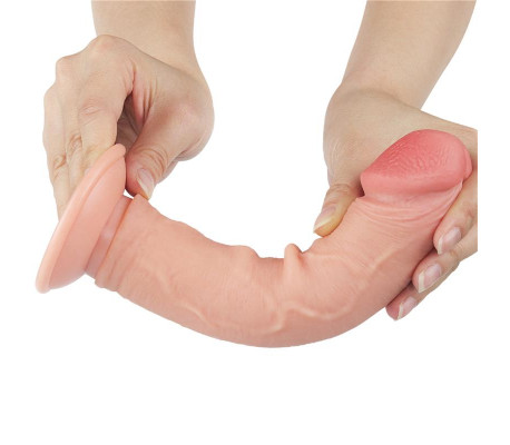 Dildo Dual Layer Piel Deslizante 8