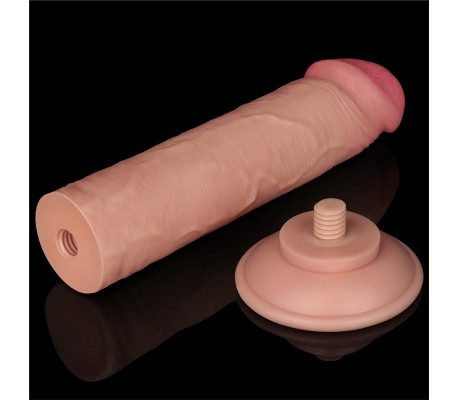 Dildo Dual Layer Piel Deslizante 8