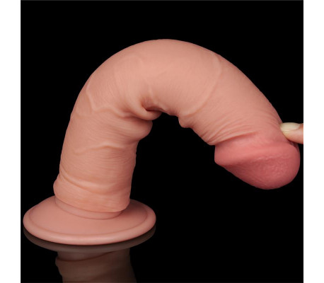 Dildo Dual Layer Piel Deslizante 8