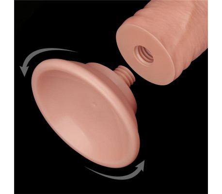 Dildo Dual Layer Piel Deslizante 8